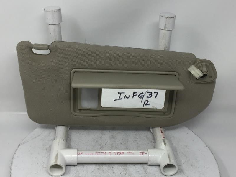 2012 Infiniti G37 Sun Visor Shade Replacement Passenger Right Mirror Fits OEM Used Auto Parts - Oemusedautoparts1.com