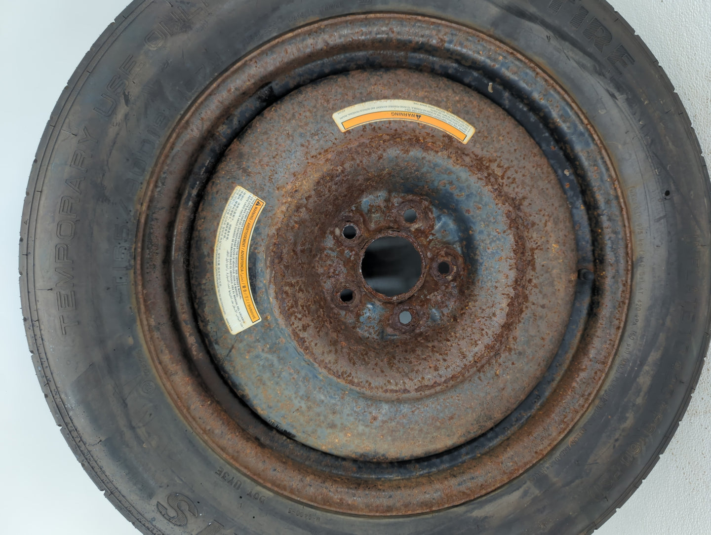 2012 Infiniti Jx35 Spare Donut Tire Wheel Rim Oem - Oemusedautoparts1.com