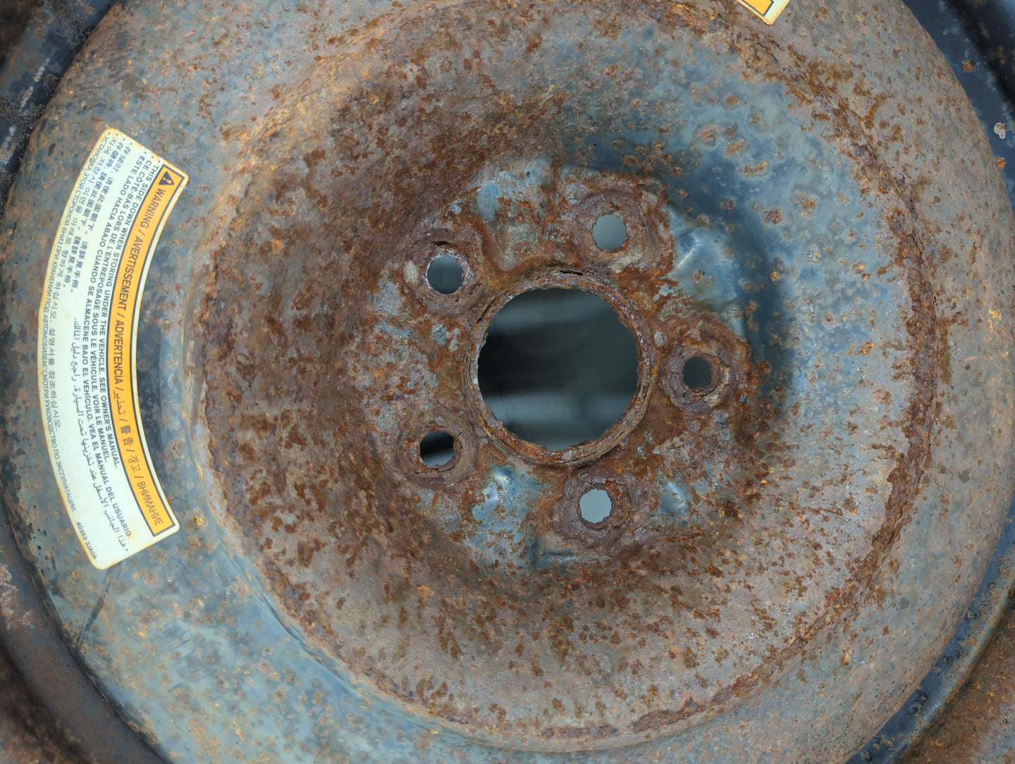 2012 Infiniti Jx35 Spare Donut Tire Wheel Rim Oem - Oemusedautoparts1.com