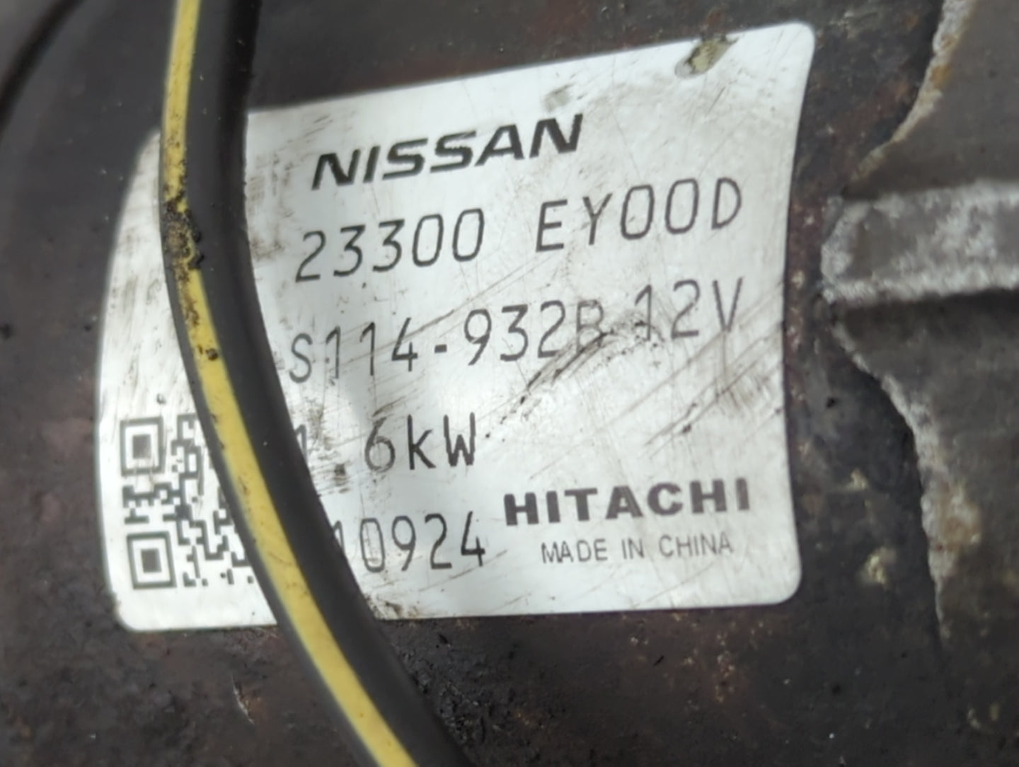 2011-2013 Infiniti M37 Car Starter Motor Solenoid OEM P/N:23300 EY00D Fits OEM Used Auto Parts - Oemusedautoparts1.com