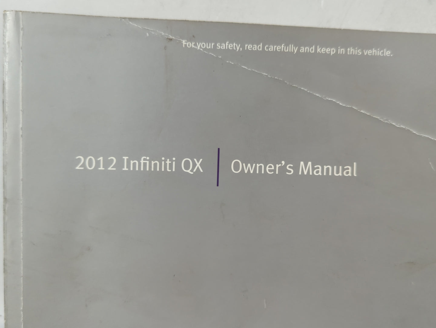 2012 Infiniti Qx30 Owners Manual Book Guide OEM Used Auto Parts - Oemusedautoparts1.com