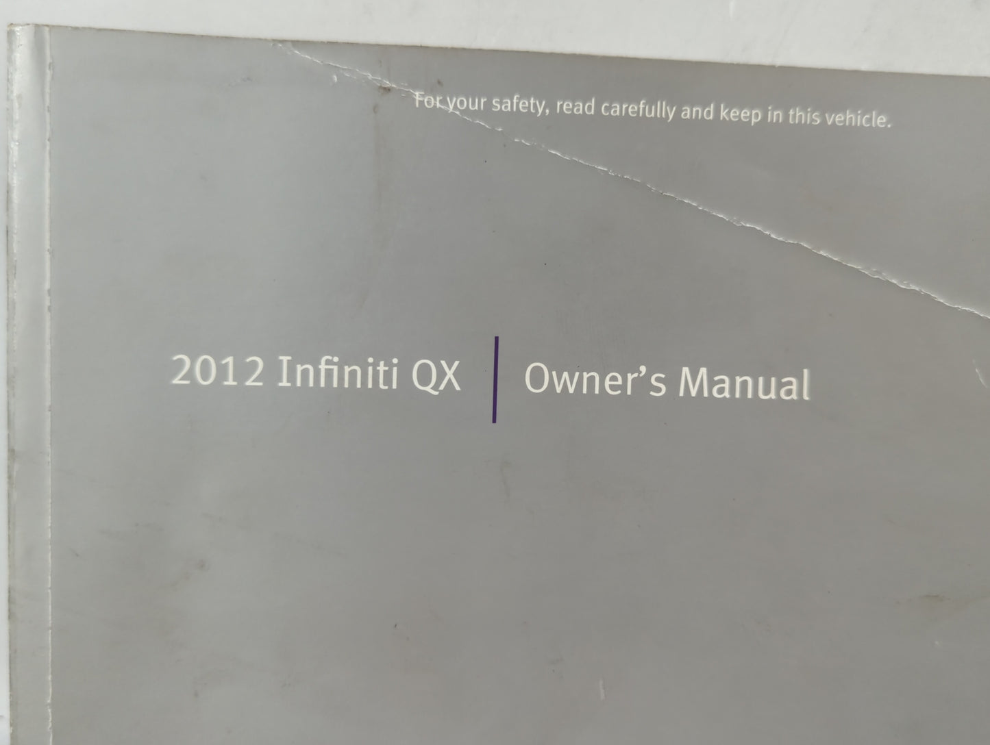 2012 Infiniti Qx30 Owners Manual Book Guide OEM Used Auto Parts - Oemusedautoparts1.com