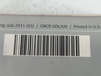 2012 Infiniti Qx30 Owners Manual Book Guide P/N:0M2E 0Z62U0 OEM Used Auto Parts - Oemusedautoparts1.com