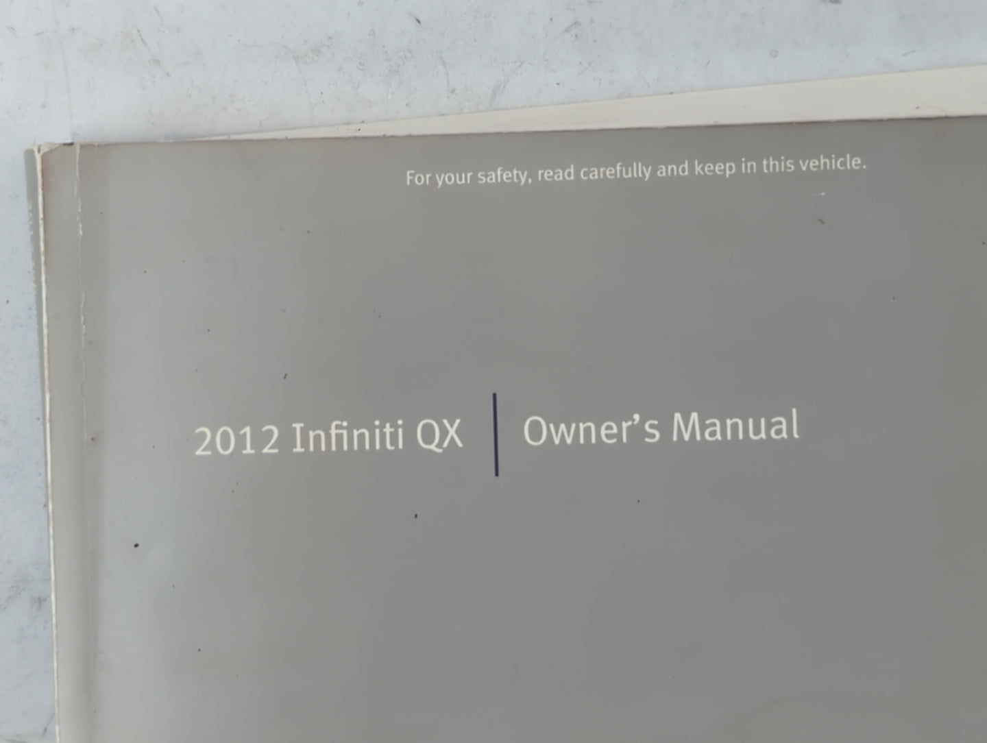 2012 Infiniti Qx50 Owners Manual Book Guide P/N:OM2E 0Z62U0 OEM Used Auto Parts - Oemusedautoparts1.com