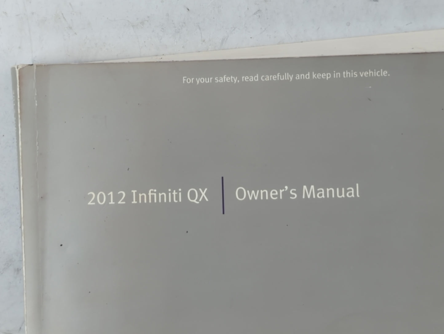2012 Infiniti Qx50 Owners Manual Book Guide P/N:OM2E 0Z62U0 OEM Used Auto Parts - Oemusedautoparts1.com