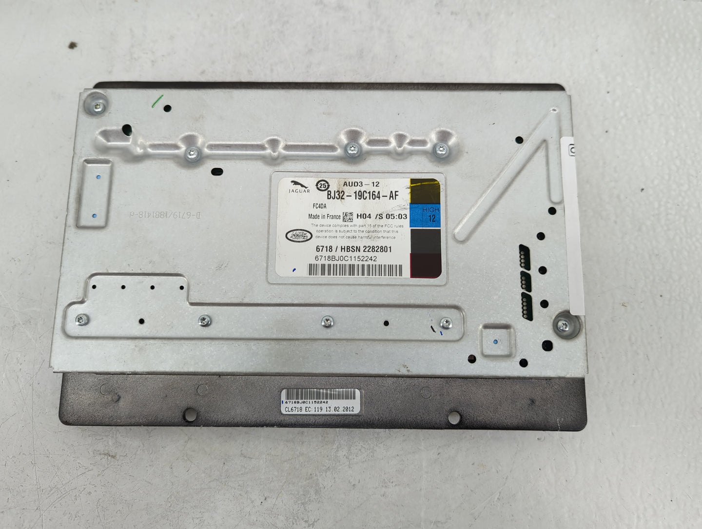 2012-2015 Jaguar Xf Radio AM FM Cd Player Receiver Replacement P/N:BJ32-19C164-AF Fits Fits 2012 2013 2014 2015 2016 2017 OE