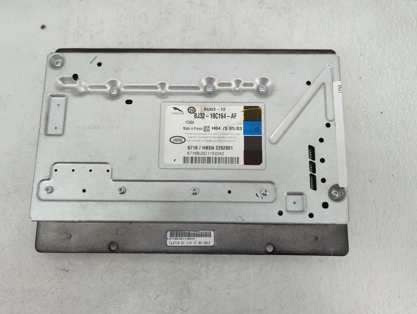 2012-2015 Jaguar Xf Radio AM FM Cd Player Receiver Replacement P/N:BJ32-19C164-AF Fits Fits 2012 2013 2014 2015 2016 2017 OE