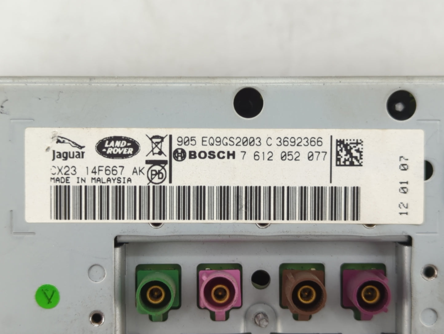 2012-2012 Jaguar Xf Information Display Screen - Oemusedautoparts1.com