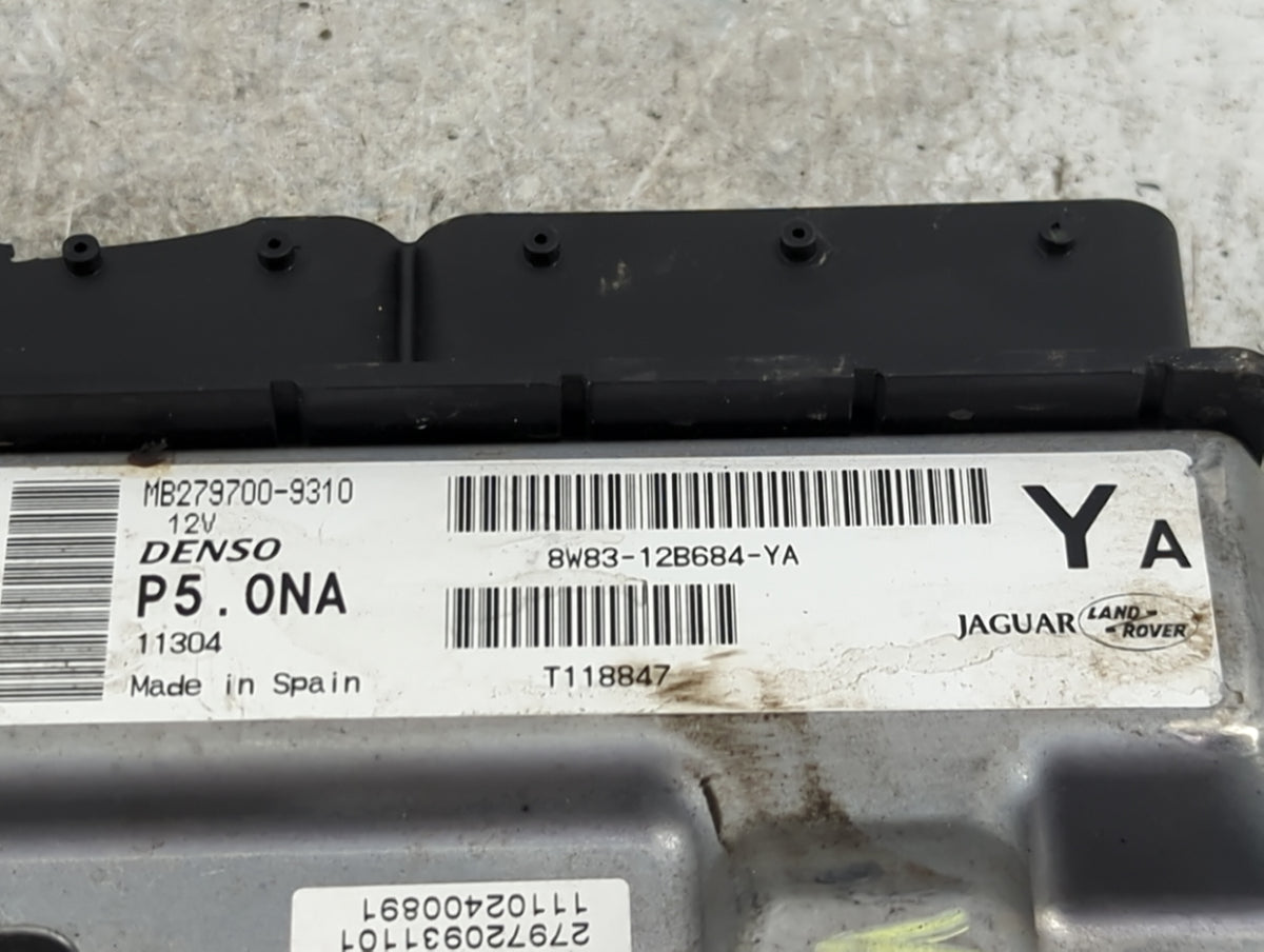 2010-2012 Jaguar Xf PCM Engine Control Computer ECU ECM PCU OEM P/N:MB279700-9310 8W83-12B684-YA OEM Used Auto Parts - Oemus
