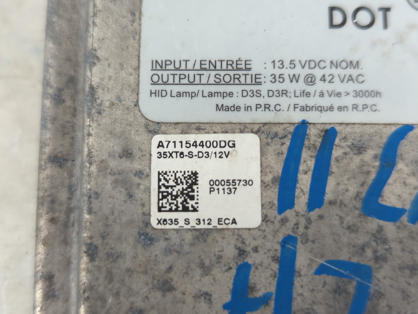 2009-2012 Jaguar Xf Headlight Ballast Head Light - Oemusedautoparts1.com