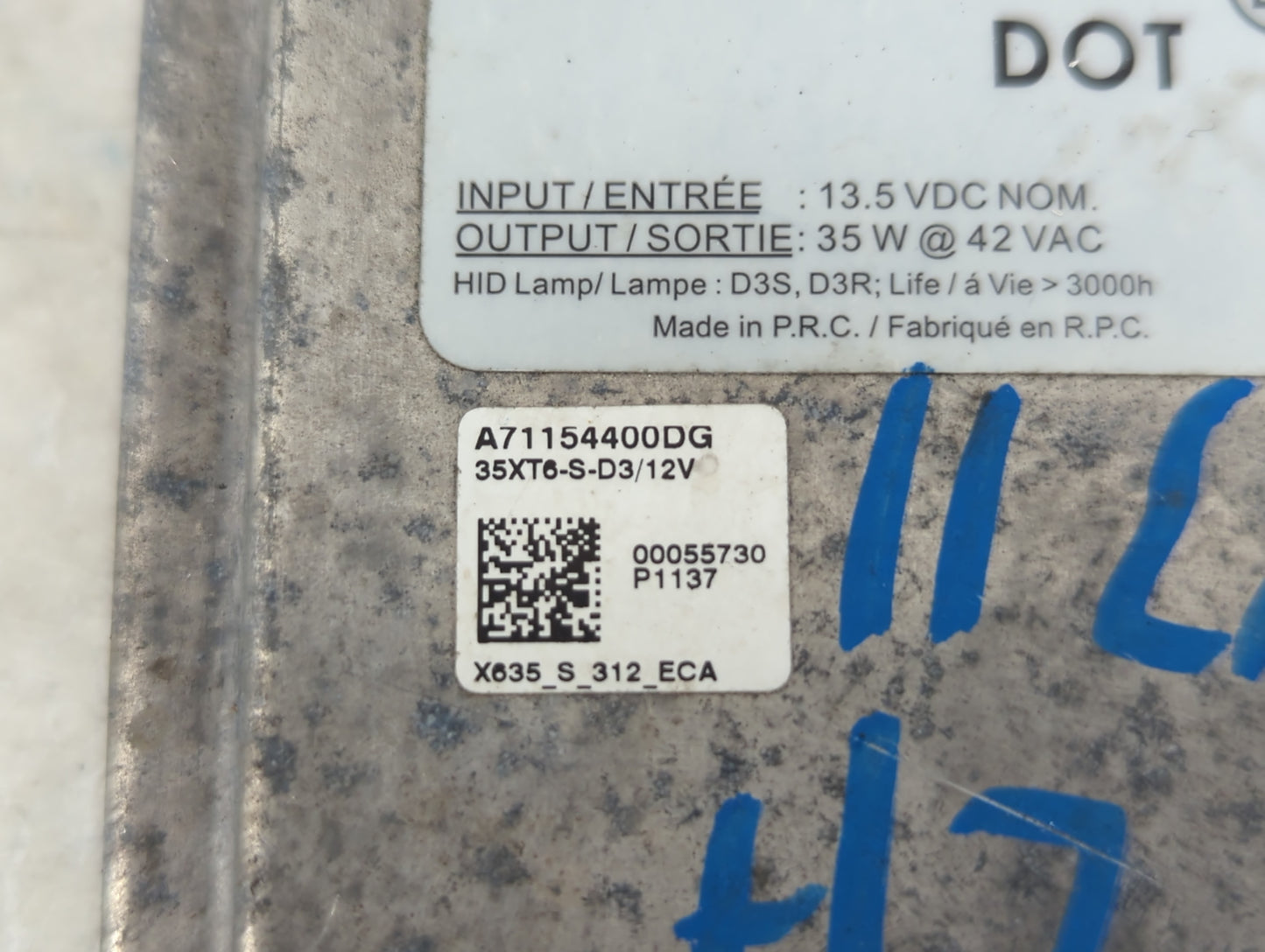 2009-2012 Jaguar Xf Headlight Ballast Head Light - Oemusedautoparts1.com