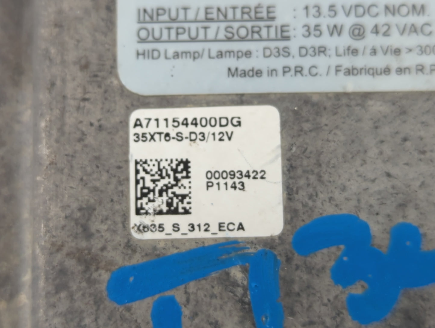 2009-2012 Jaguar Xf Headlight Ballast Head Light - Oemusedautoparts1.com