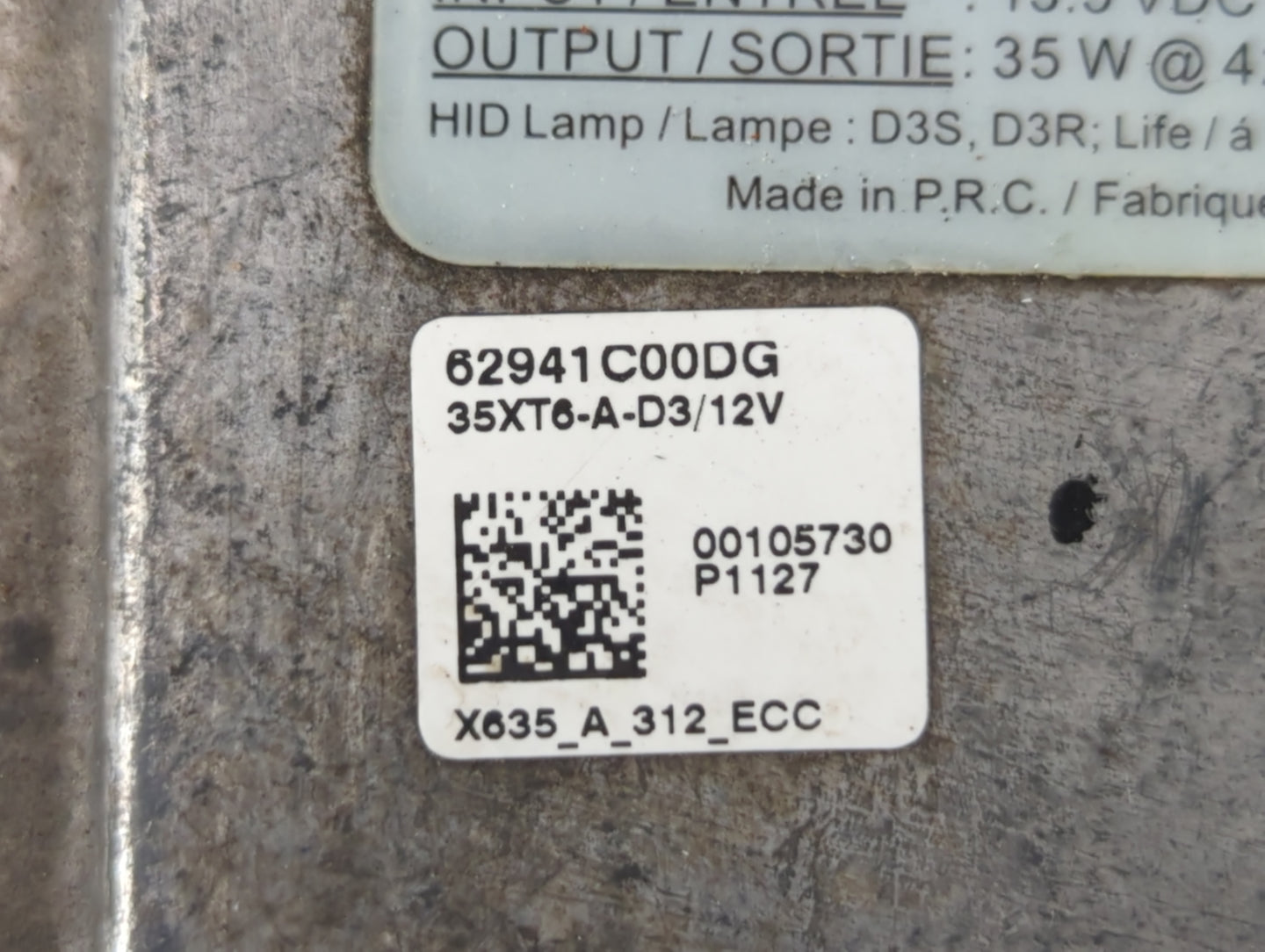 2009-2012 Jaguar Xf Headlight Ballast Head Light - Oemusedautoparts1.com
