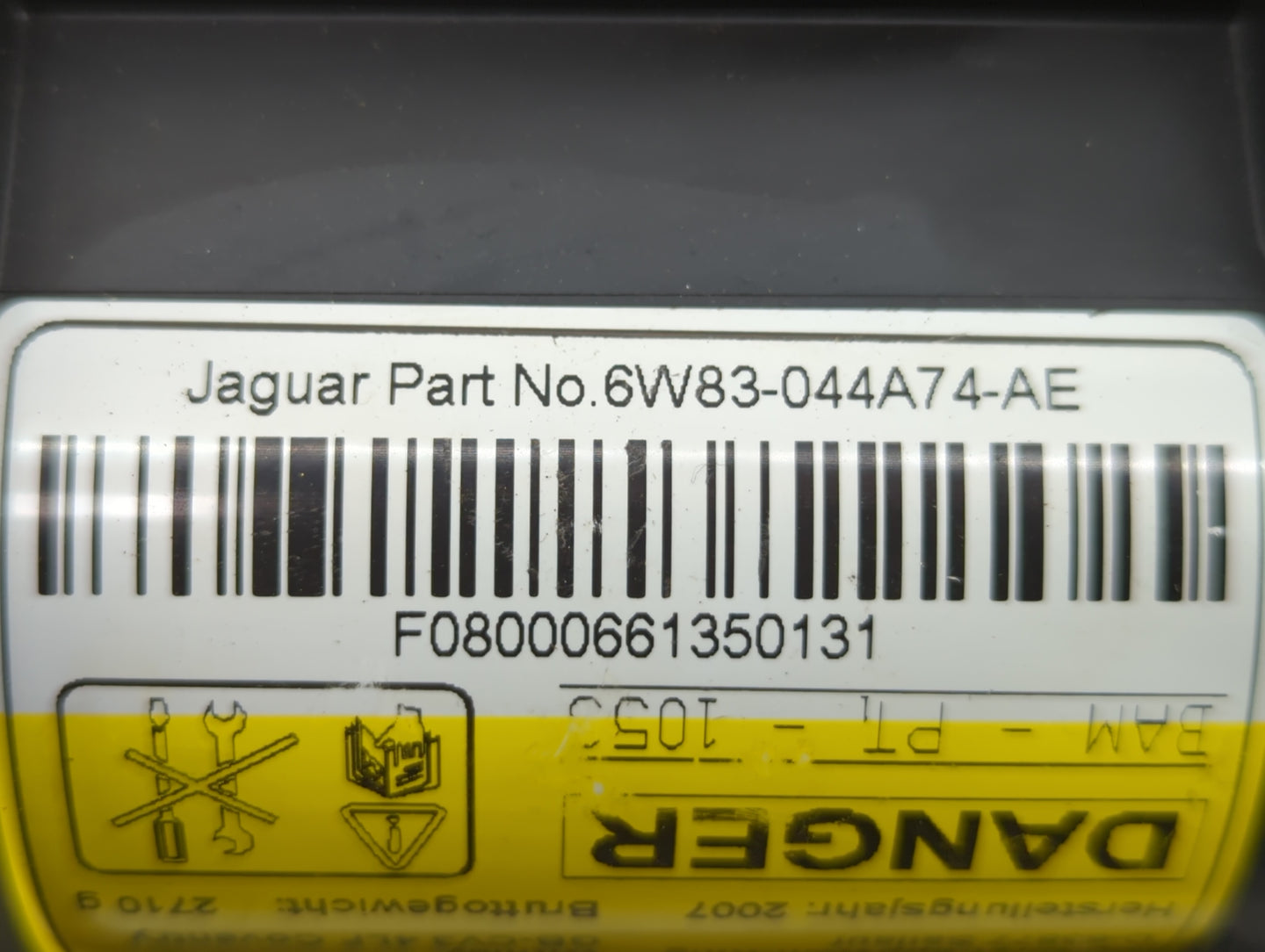 2008-2015 Jaguar Xk Air Bag Passenger Right Dashboard Oem - Oemusedautoparts1.com