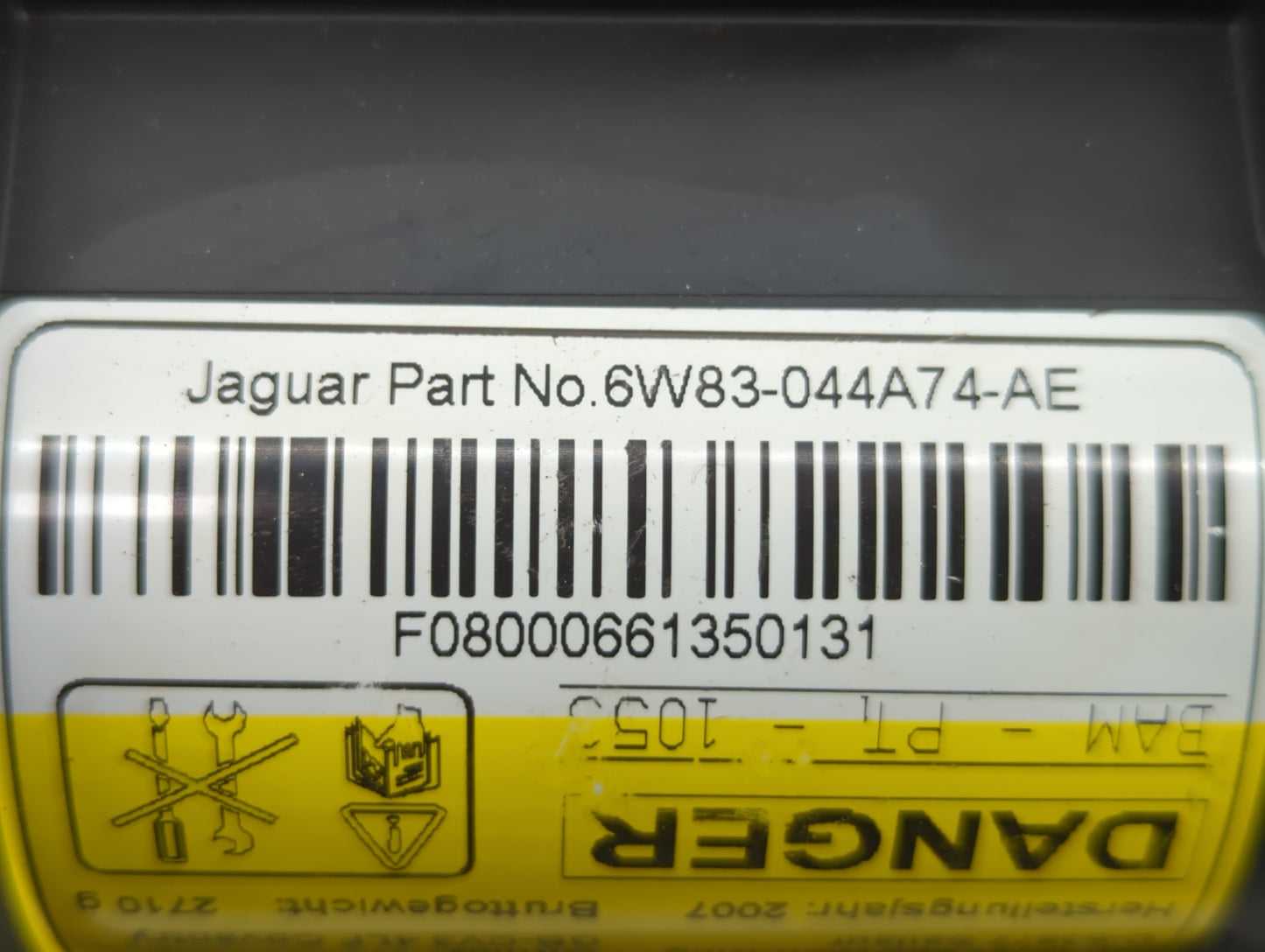 2008-2015 Jaguar Xk Air Bag Passenger Right Dashboard Oem - Oemusedautoparts1.com