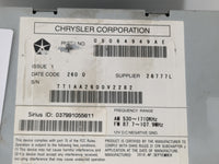 2011-2012 Jeep Compass Radio AM FM Cd Player Receiver Replacement P/N:05064949AE Fits Fits 2011 2012 OEM Used Auto Parts - O