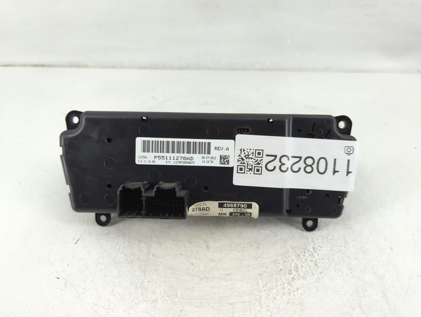 2012 Jeep Compass Climate Control Module Temperature AC/Heater Replacement P/N:P55111278AD Fits Fits 2011 2013 2014 2015 201