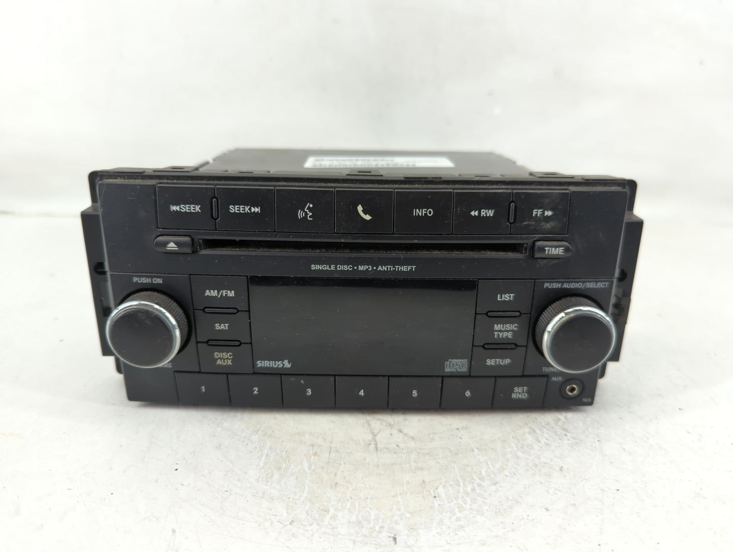 2011-2012 Jeep Compass Radio AM FM Cd Player Receiver Replacement P/N:P05091197AB P05091226AD Fits Fits 2011 2012 OEM Used A
