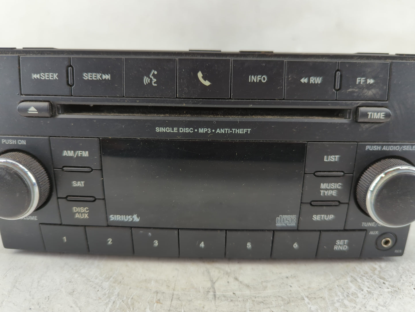 2011-2012 Jeep Compass Radio AM FM Cd Player Receiver Replacement P/N:P05091197AB P05091226AD Fits Fits 2011 2012 OEM Used A
