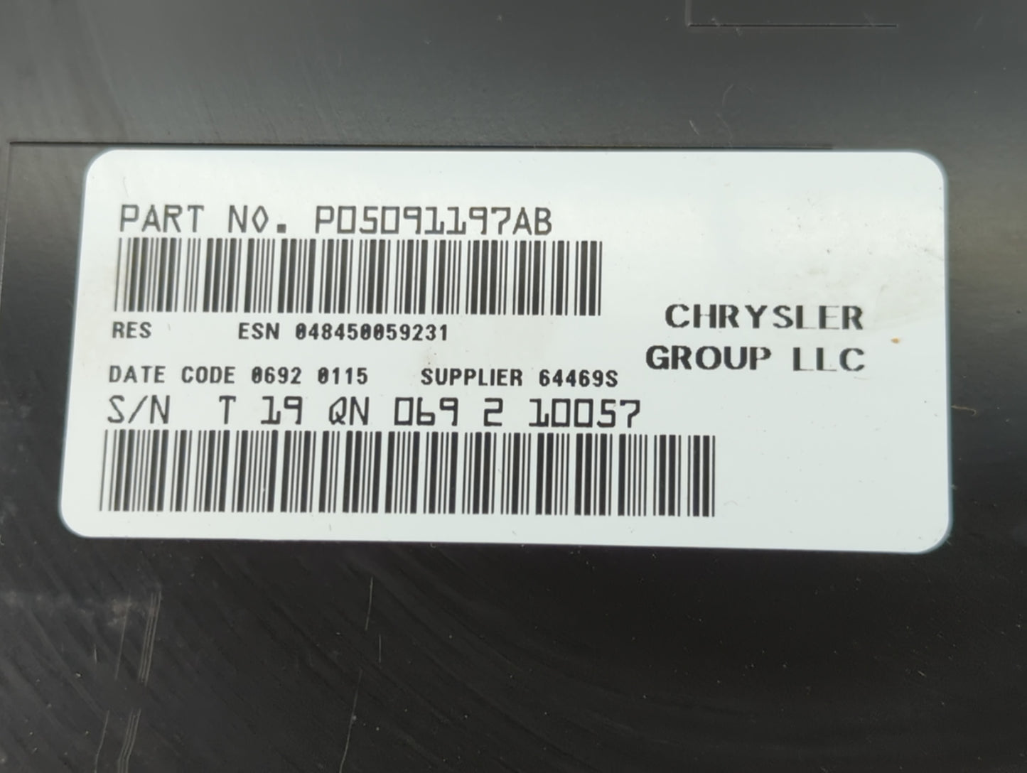 2011-2012 Jeep Compass Radio AM FM Cd Player Receiver Replacement P/N:P05091197AB P05091226AD Fits Fits 2011 2012 OEM Used A