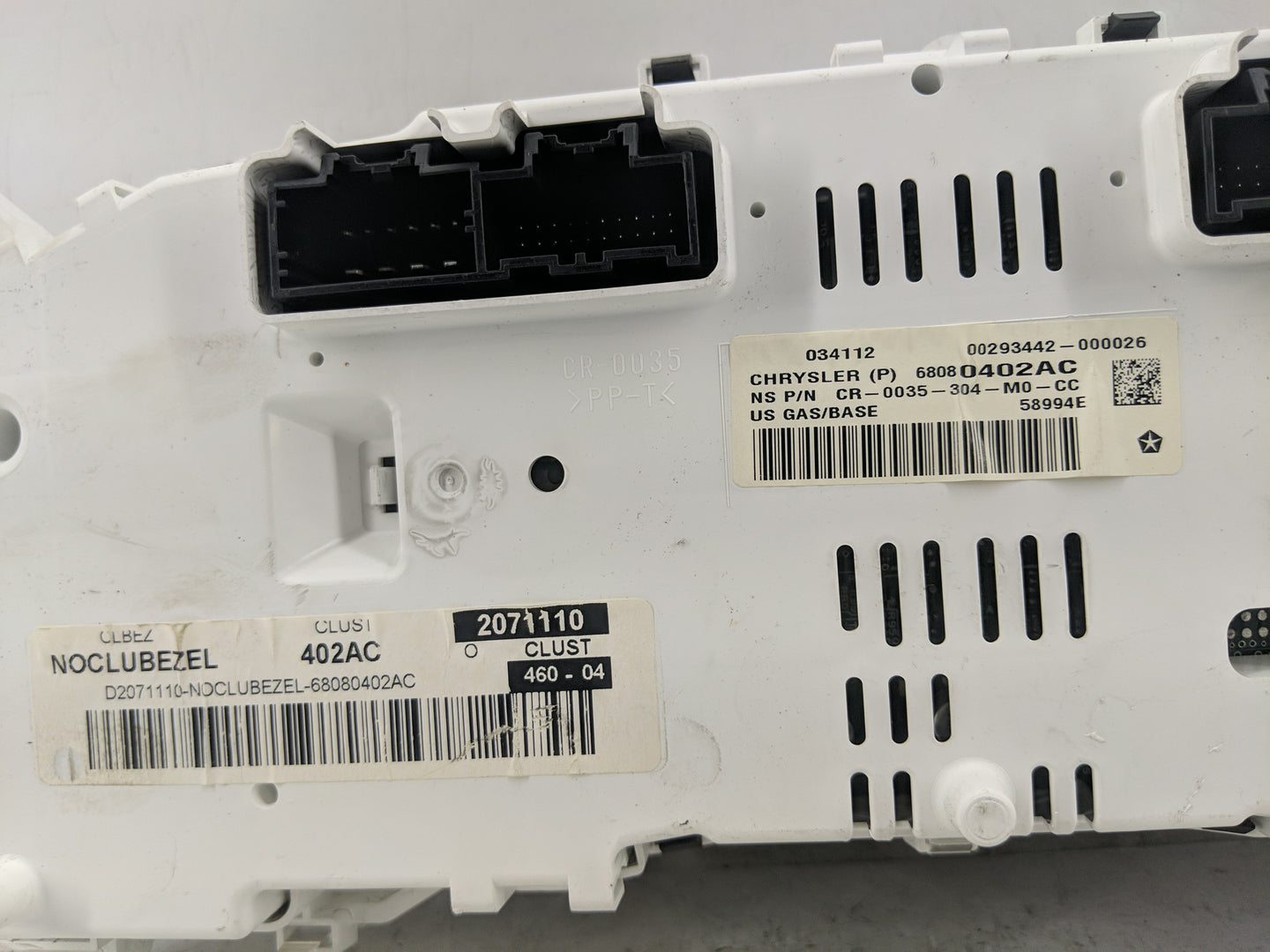 2011-2012 Jeep Compass Instrument Cluster Speedometer Gauges P/N:68080402AC Fits Fits 2011 2012 OEM Used Auto Parts - Oemuse