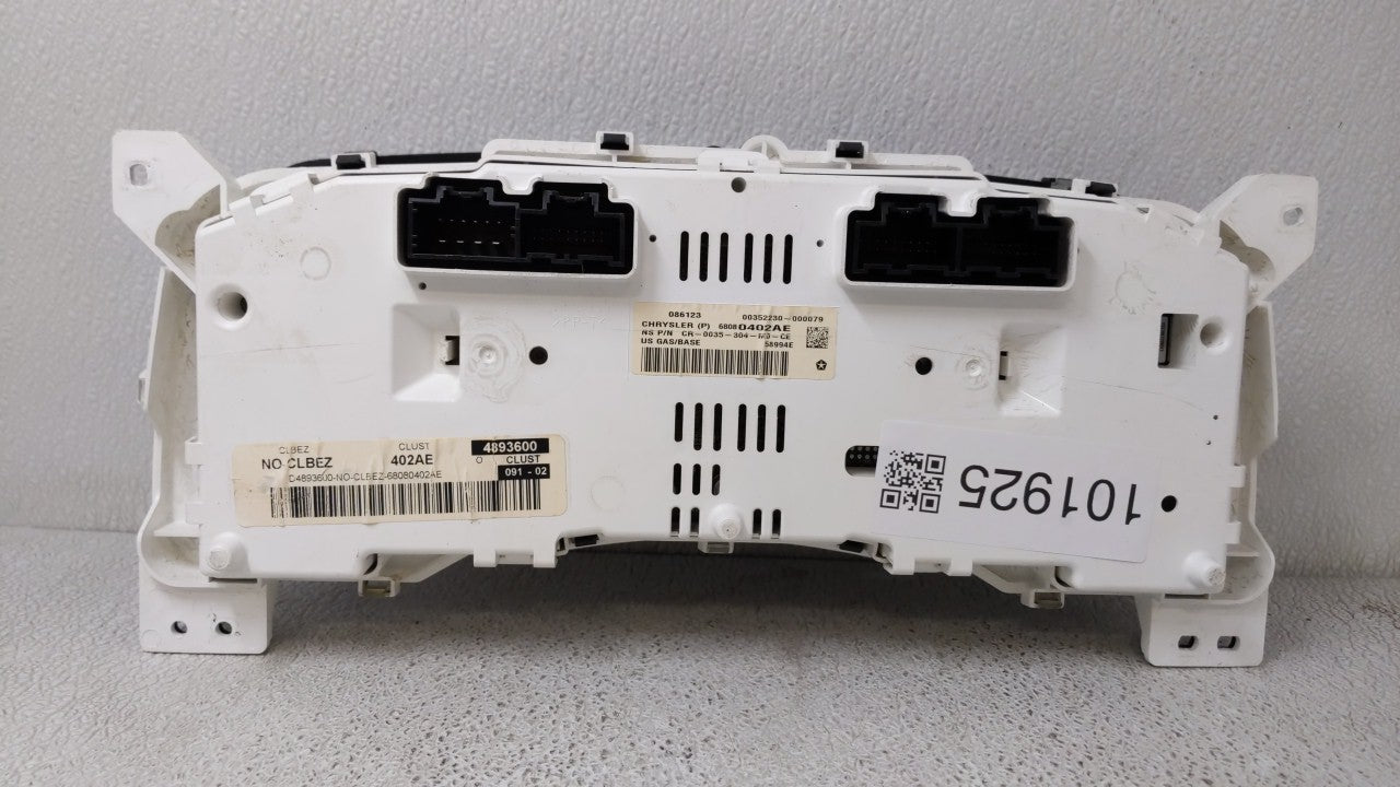 2011-2013 Jeep Compass Instrument Cluster Speedometer Gauges P/N:68080402AE,98080402AD 68080402AE Fits Fits 2011 2012 2013 O