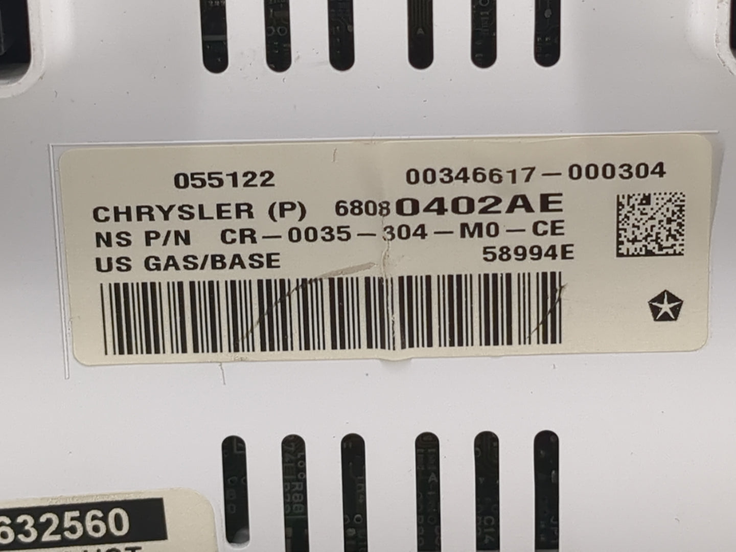 2011-2013 Jeep Compass Instrument Cluster Speedometer Gauges P/N:68080402AE Fits Fits 2011 2012 2013 OEM Used Auto Parts - O