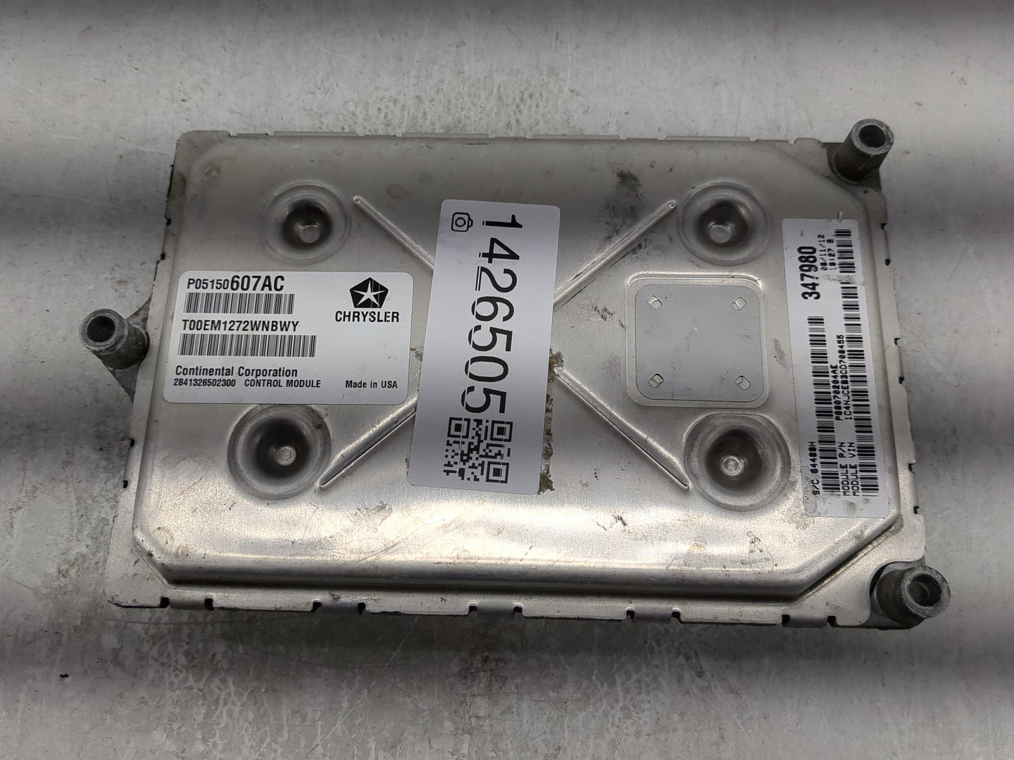 2012 Jeep Compass PCM Engine Control Computer ECU ECM PCU OEM P/N:P05150607AC T00EM1272WNBWY, P68078604AC Fits OEM Used Auto