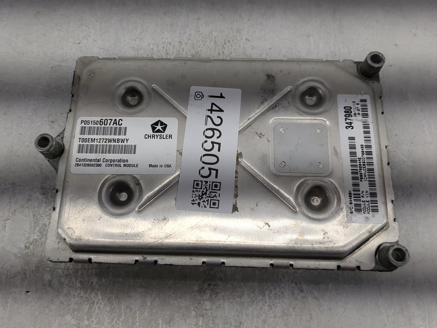 2012 Jeep Compass PCM Engine Control Computer ECU ECM PCU OEM P/N:P05150607AC T00EM1272WNBWY, P68078604AC Fits OEM Used Auto