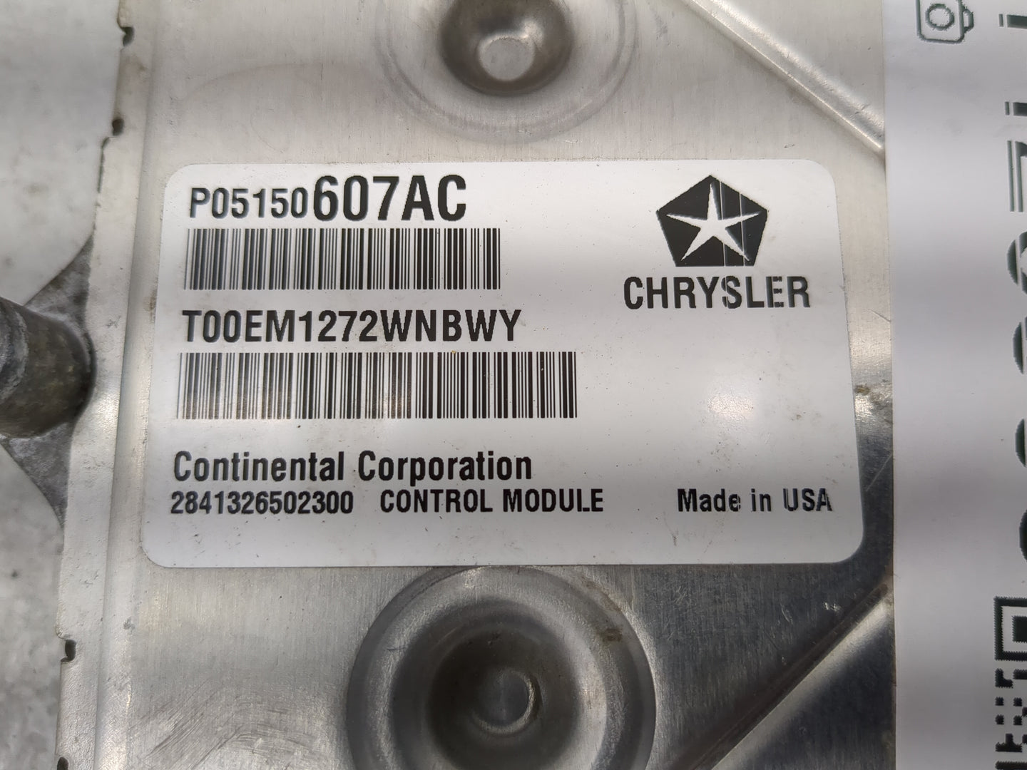 2012 Jeep Compass PCM Engine Control Computer ECU ECM PCU OEM P/N:P05150607AC T00EM1272WNBWY, P68078604AC Fits OEM Used Auto