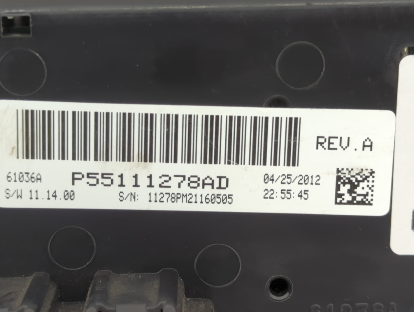 2012 Jeep Compass Climate Control Module Temperature AC/Heater Replacement P/N:P55111278AD Fits Fits 2011 2013 2014 2015 201