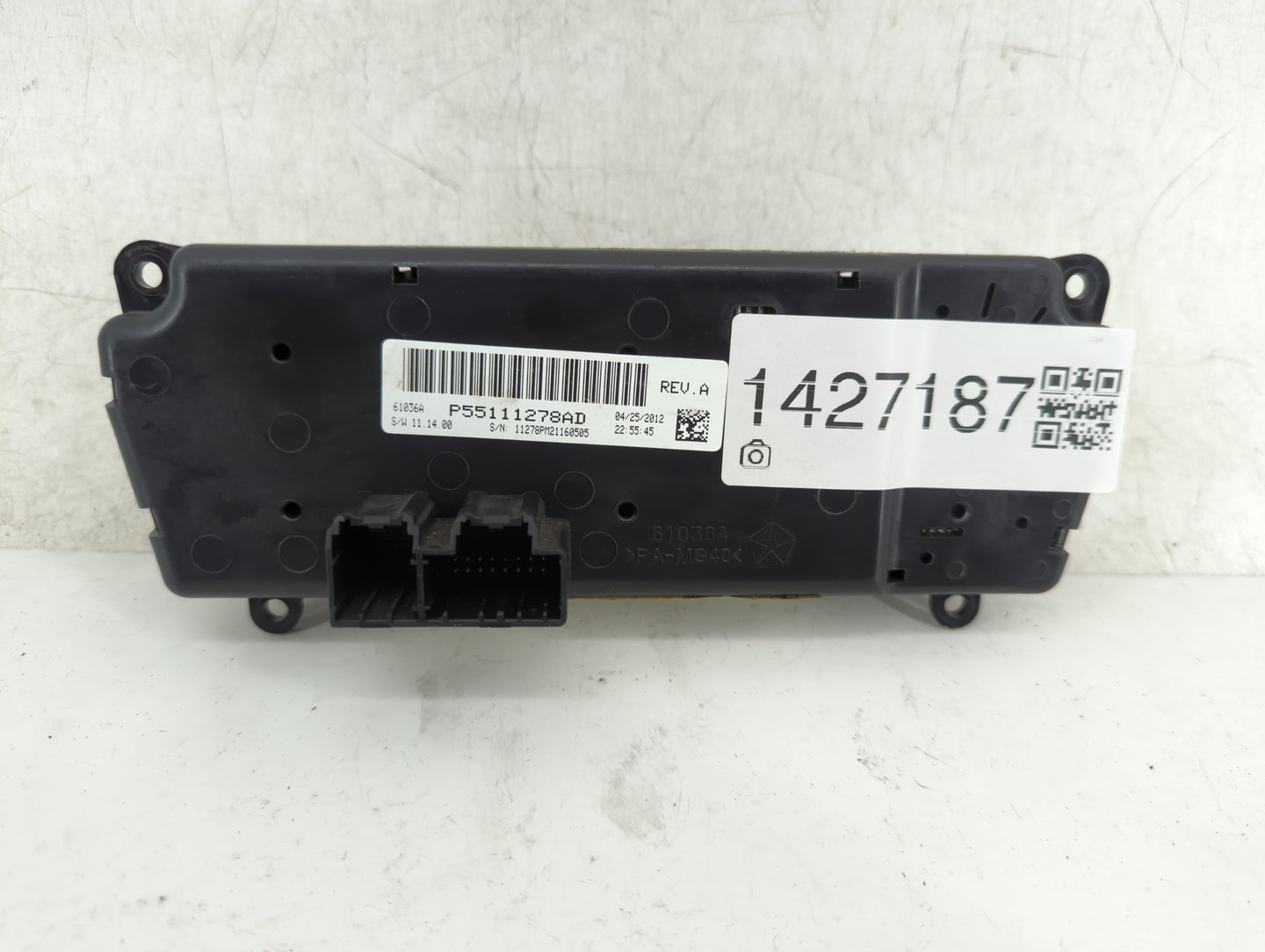 2012 Jeep Compass Climate Control Module Temperature AC/Heater Replacement P/N:P55111278AD Fits Fits 2011 2013 2014 2015 201