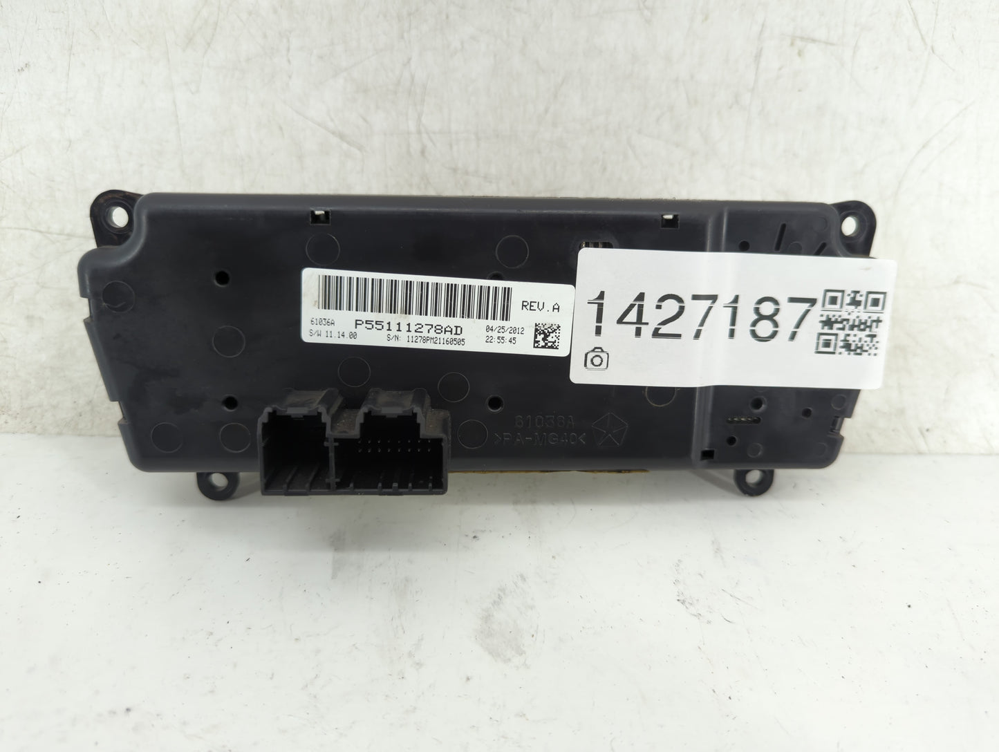 2012 Jeep Compass Climate Control Module Temperature AC/Heater Replacement P/N:P55111278AD Fits Fits 2011 2013 2014 2015 201