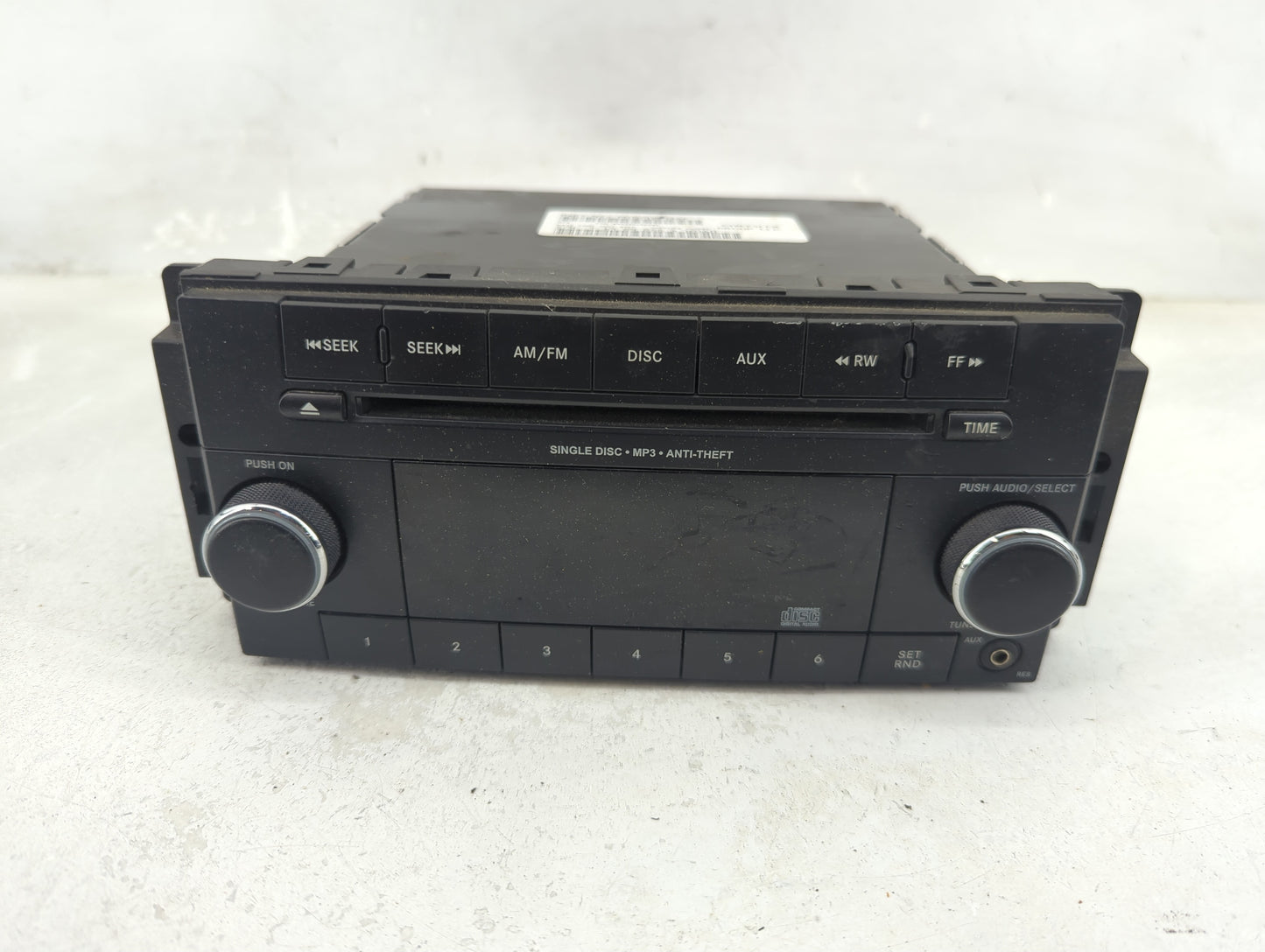 2012-2017 Jeep Compass Radio AM FM Cd Player Receiver Replacement P/N:P05091195AA Fits Fits 2012 2013 2014 2015 2016 2017 OE