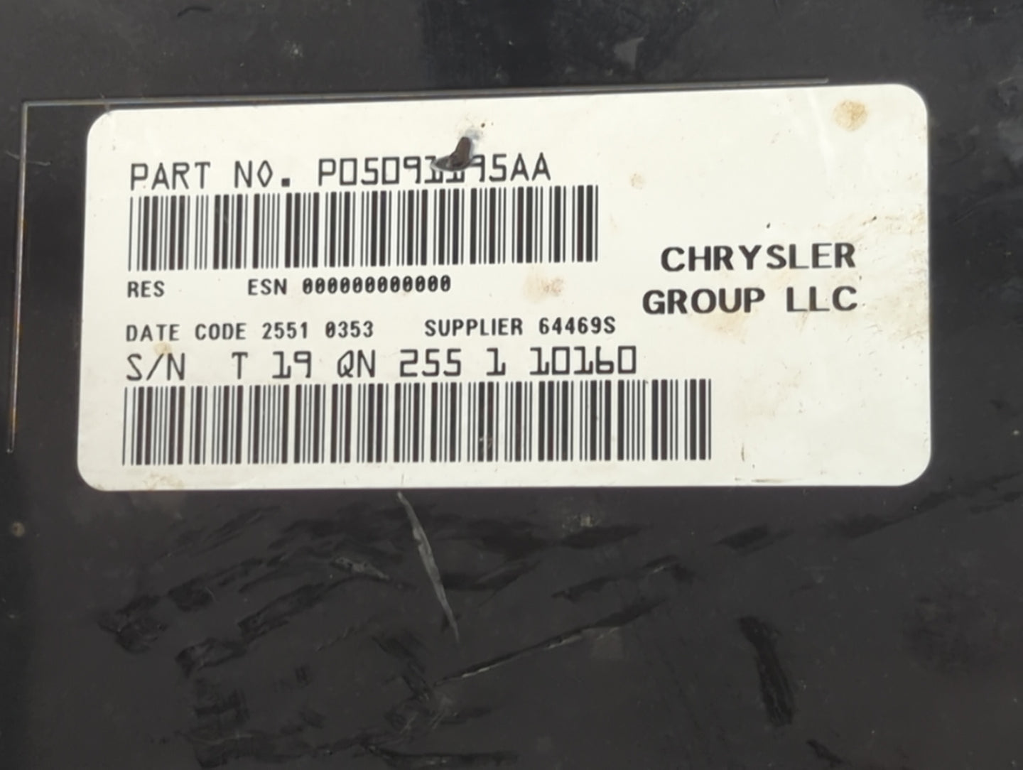 2012-2017 Jeep Compass Radio AM FM Cd Player Receiver Replacement P/N:P05091195AA Fits Fits 2012 2013 2014 2015 2016 2017 OE