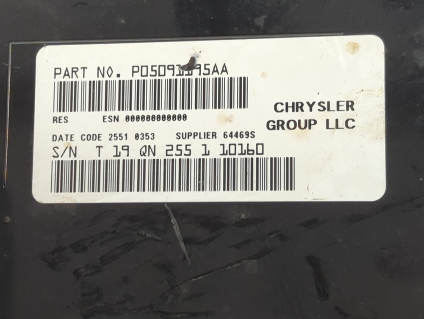 2012-2017 Jeep Compass Radio AM FM Cd Player Receiver Replacement P/N:P05091195AA Fits Fits 2012 2013 2014 2015 2016 2017 OE