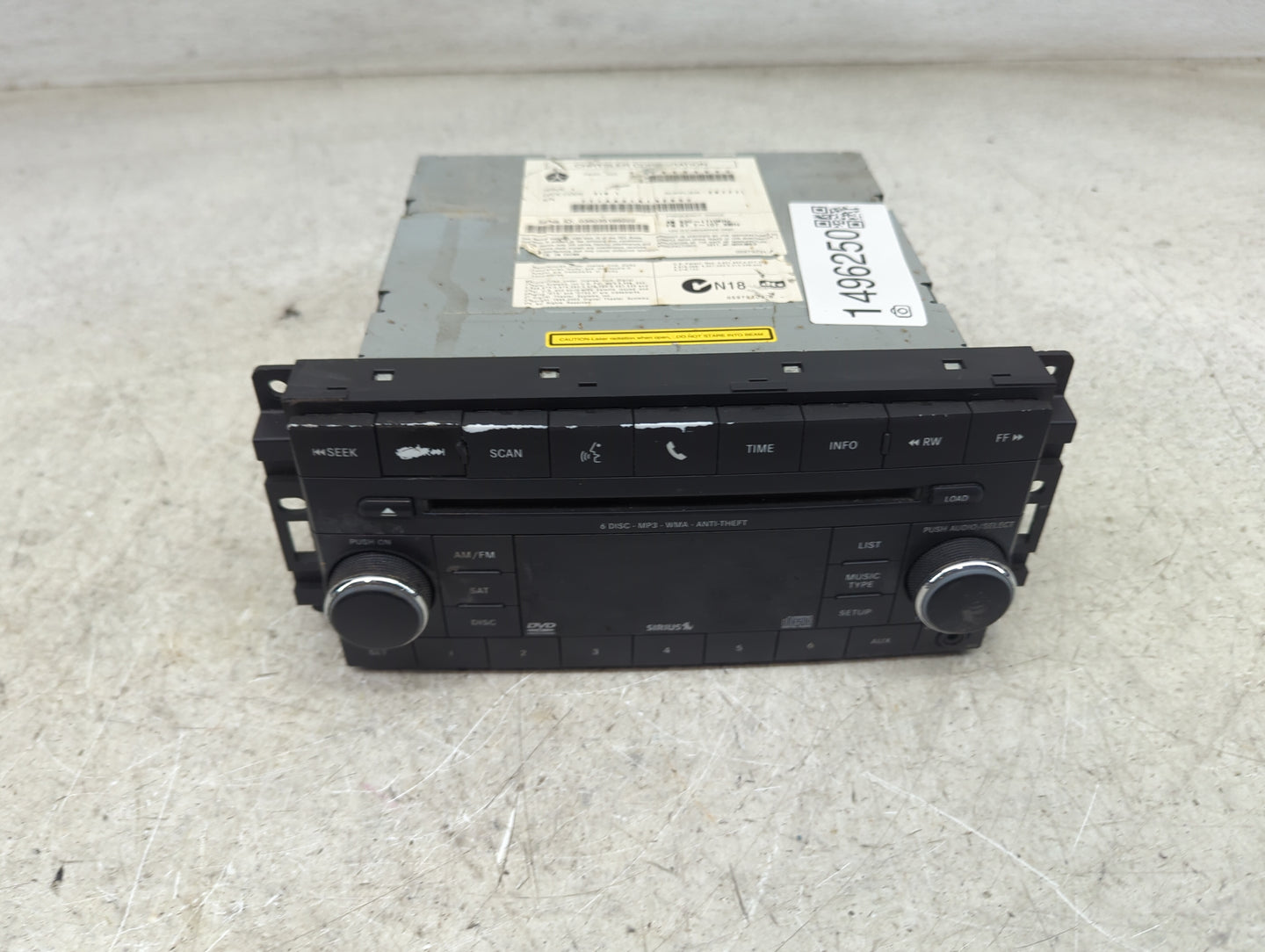 2012 Jeep Compass Radio AM FM Cd Player Receiver Replacement P/N:05064949AG TT1AA3161N2652 Fits OEM Used Auto Parts - Oemuse