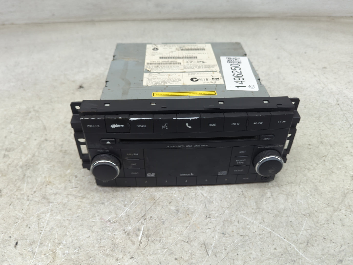 2012 Jeep Compass Radio AM FM Cd Player Receiver Replacement P/N:05064949AG TT1AA3161N2652 Fits OEM Used Auto Parts - Oemuse