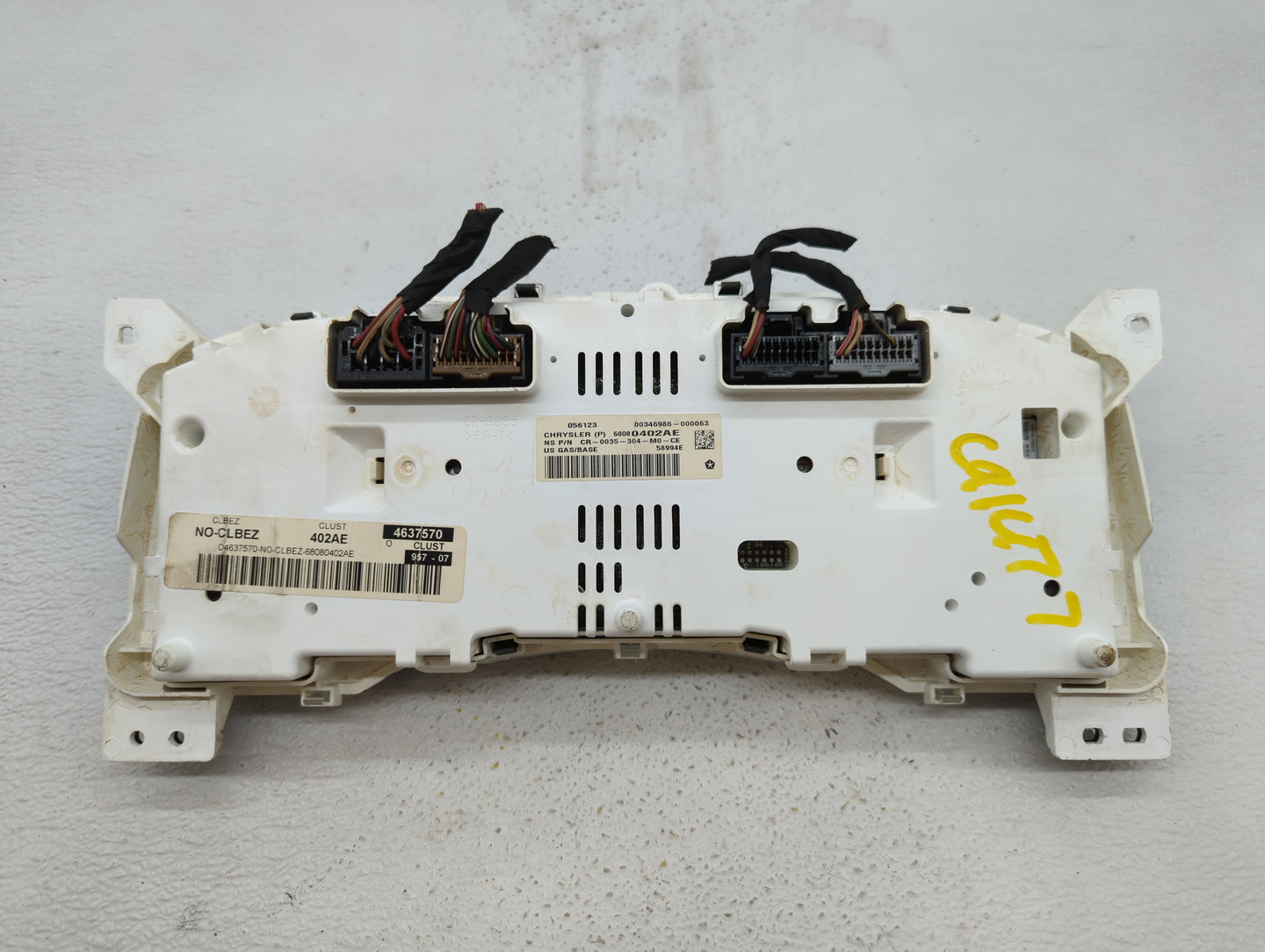 2011-2012 Jeep Compass Instrument Cluster Speedometer Gauges P/N:68080402AF 68080402AE, 98080402AD Fits Fits 2011 2012 OEM U