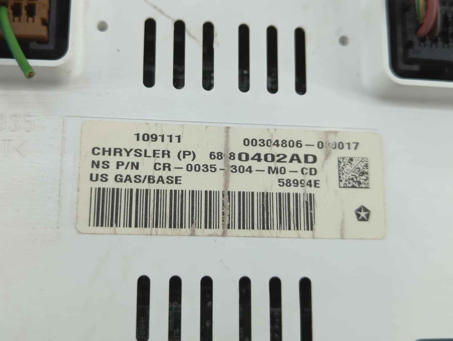 2011-2012 Jeep Compass Instrument Cluster Speedometer Gauges P/N:68080402AF 68080402AE, 98080402AD Fits Fits 2011 2012 OEM U
