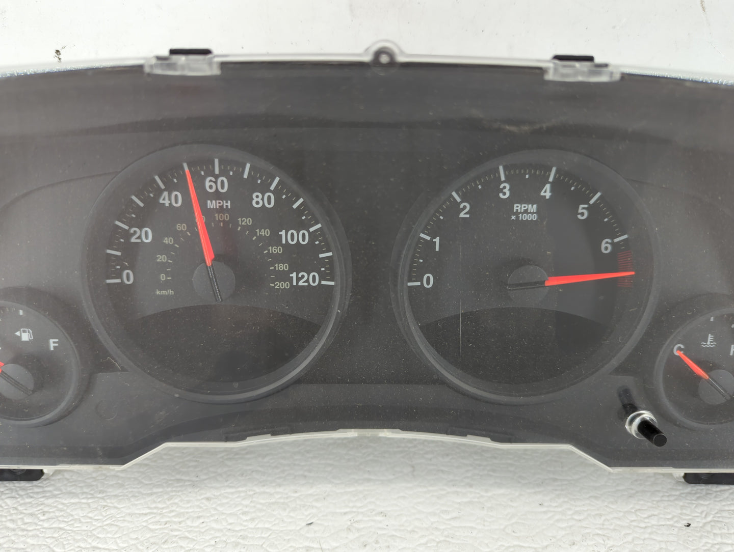 2011-2013 Jeep Compass Instrument Cluster Speedometer Gauges P/N:68080402AE 68080402AF, 68080402AD Fits Fits 2011 2012 2013 
