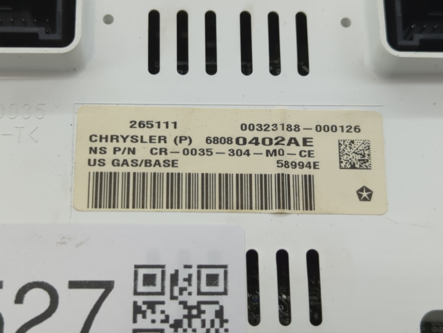 2012 Jeep Compass Instrument Cluster Speedometer Gauges P/N:68080402AE Fits OEM Used Auto Parts - Oemusedautoparts1.com