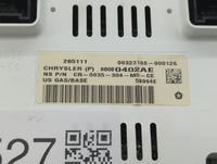 2012 Jeep Compass Instrument Cluster Speedometer Gauges P/N:68080402AE Fits OEM Used Auto Parts - Oemusedautoparts1.com