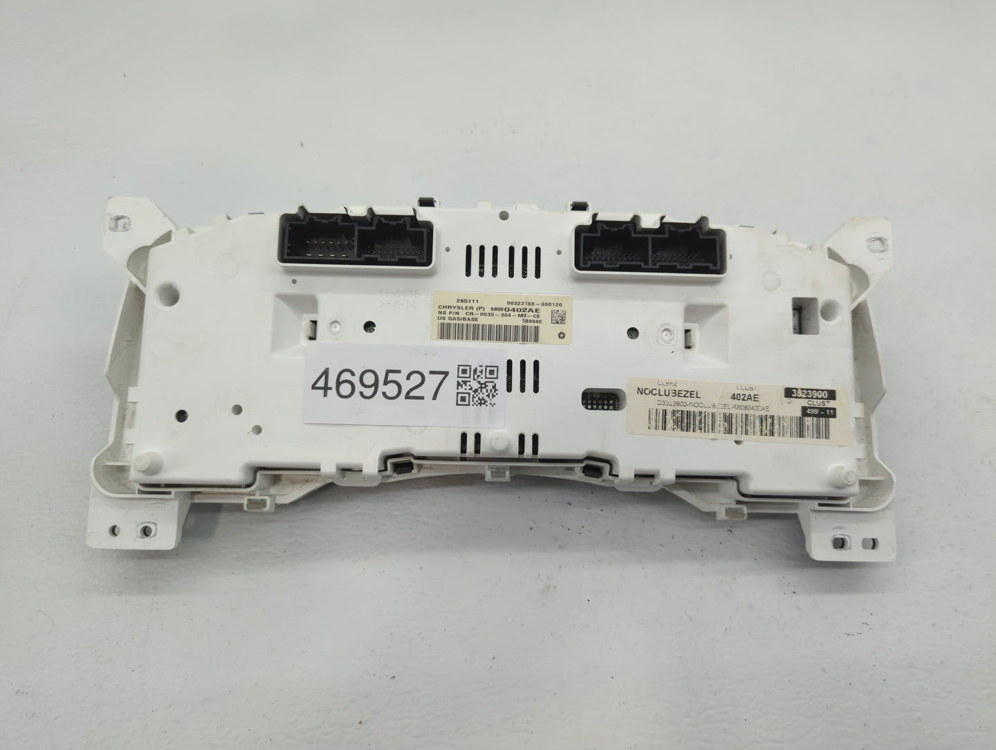 2012 Jeep Compass Instrument Cluster Speedometer Gauges P/N:68080402AE Fits OEM Used Auto Parts - Oemusedautoparts1.com