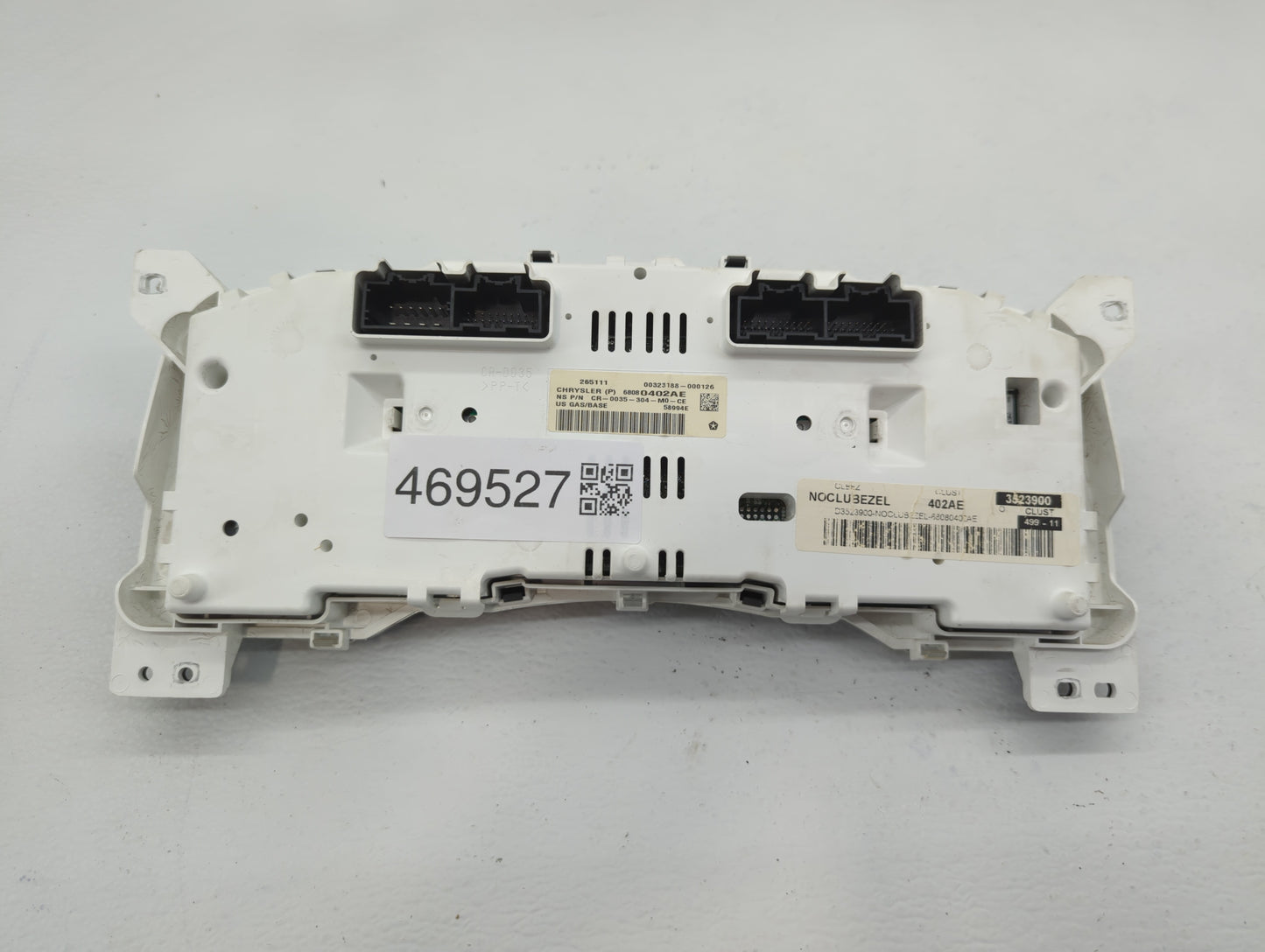 2012 Jeep Compass Instrument Cluster Speedometer Gauges P/N:68080402AE Fits OEM Used Auto Parts - Oemusedautoparts1.com