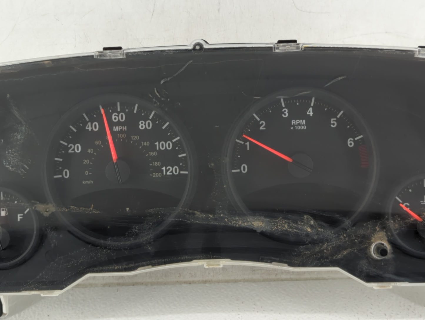2011-2013 Jeep Compass Instrument Cluster Speedometer Gauges P/N:68080402AE, 68080402AF, 68080402AD Fits Fits 2011 2012 2013