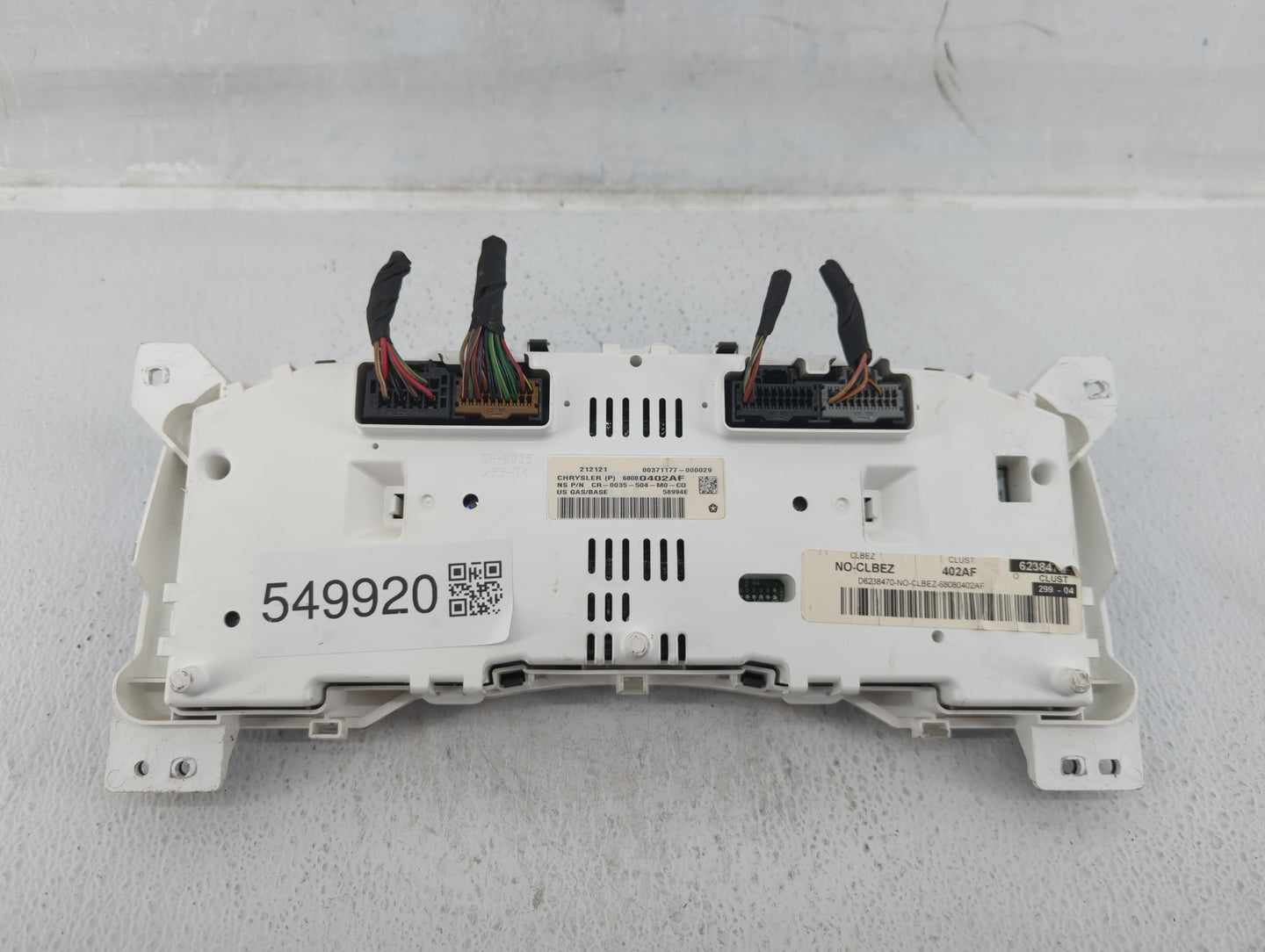2011-2013 Jeep Compass Instrument Cluster Speedometer Gauges P/N:68080402AF 68080402AE Fits Fits 2011 2012 2013 OEM Used Aut