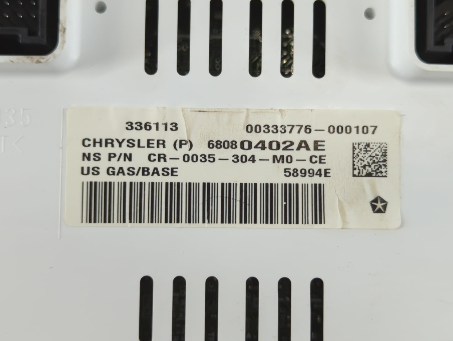 2012 Jeep Compass Instrument Cluster Speedometer Gauges P/N:68080402AE Fits OEM Used Auto Parts - Oemusedautoparts1.com