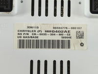 2012 Jeep Compass Instrument Cluster Speedometer Gauges P/N:68080402AE Fits OEM Used Auto Parts - Oemusedautoparts1.com