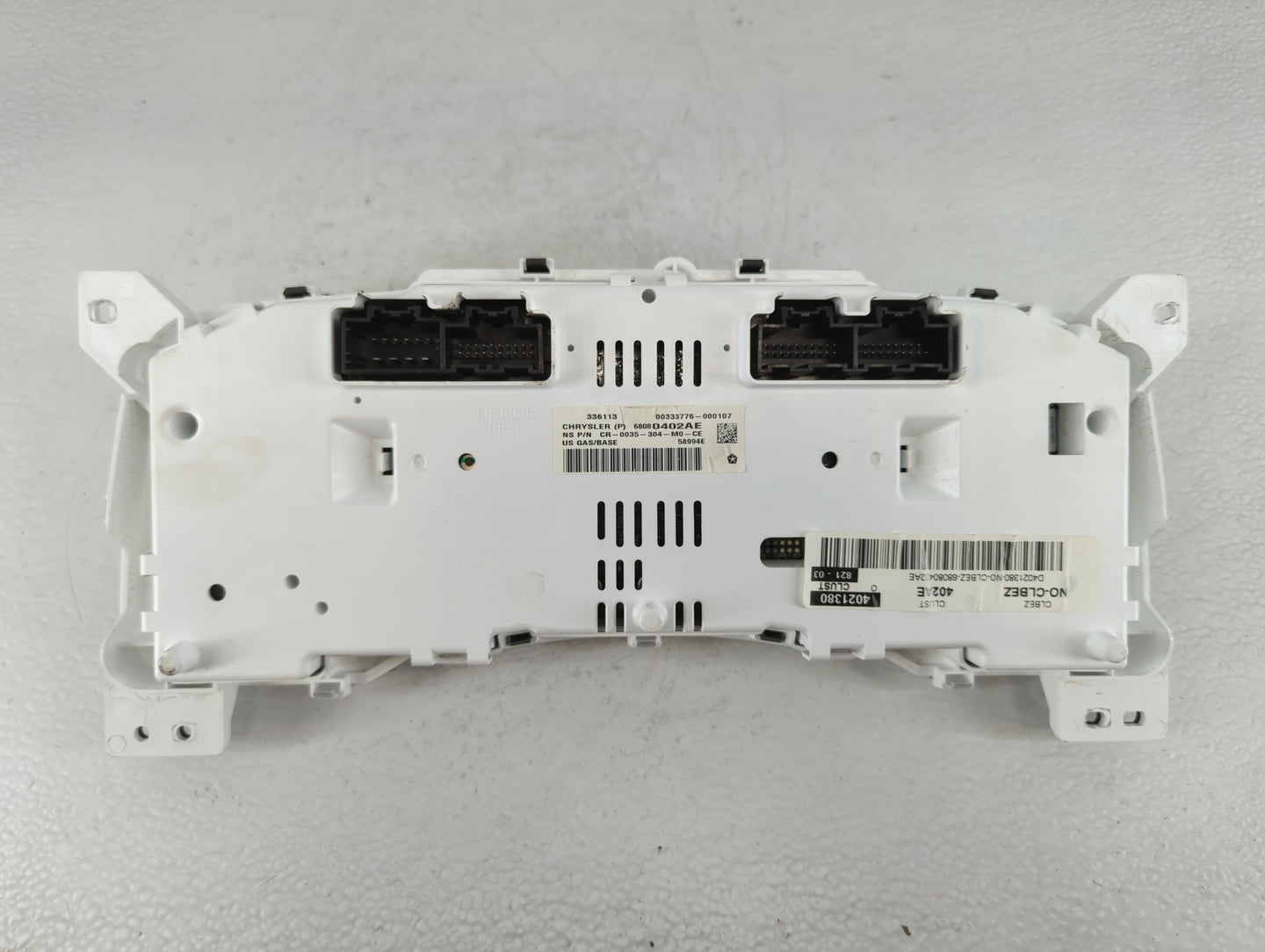2012 Jeep Compass Instrument Cluster Speedometer Gauges P/N:68080402AE Fits OEM Used Auto Parts - Oemusedautoparts1.com